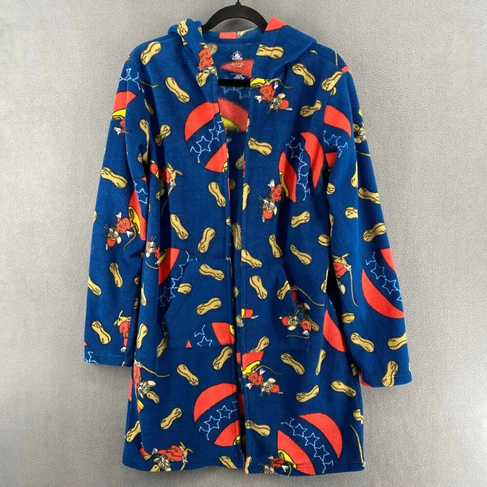 Disney Dumbo Fleece Hoodie Loungewear Womens S Blue Comfy Timothy Mouse